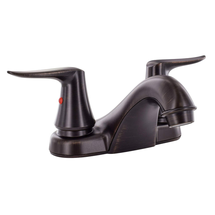 Valterra PF222506 Catalina Two Handle 4" Lavatory Faucet Hi-Rise Spout, Rubbed Bronze