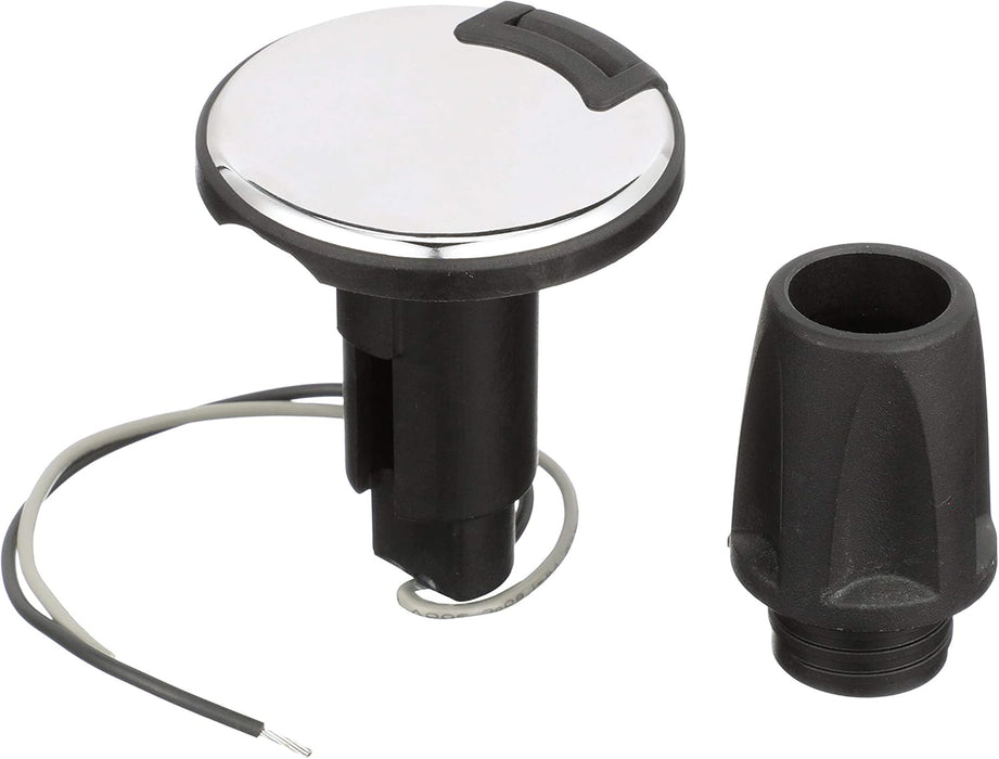 Attwood LightArmor Plug-In Base - 2 Pin - Stainless Steel - Round