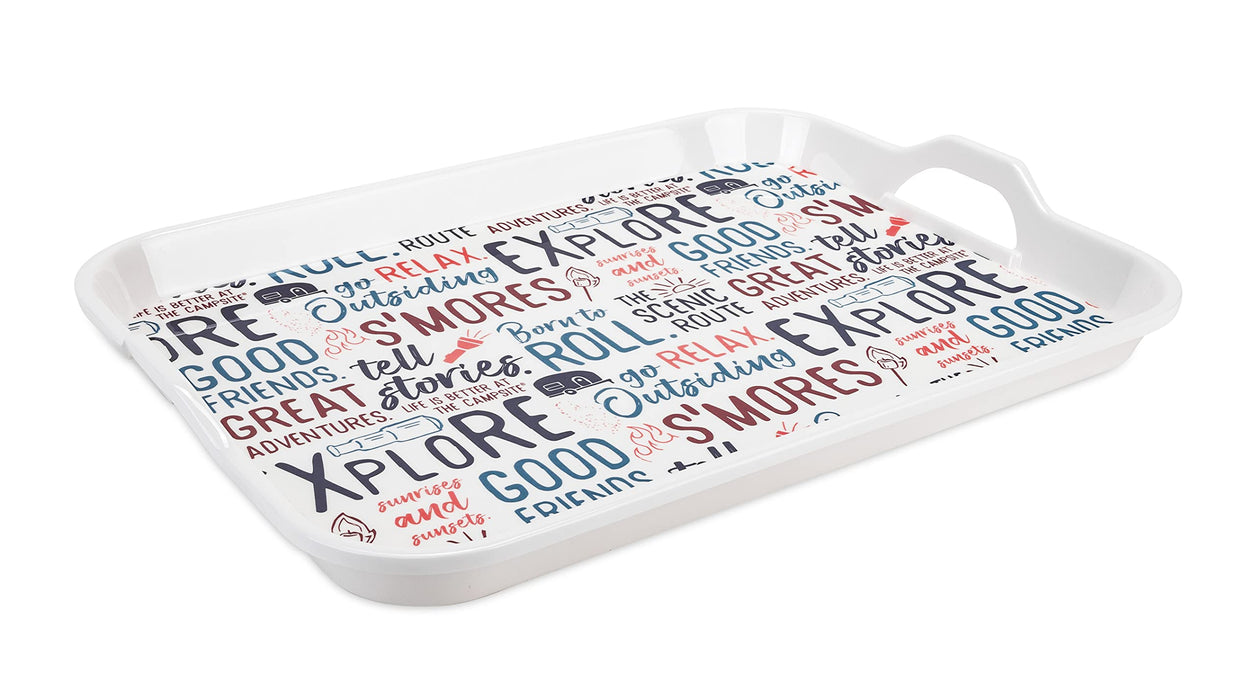 Camco 53486 XXX Melamine Tray, Graffiti Design