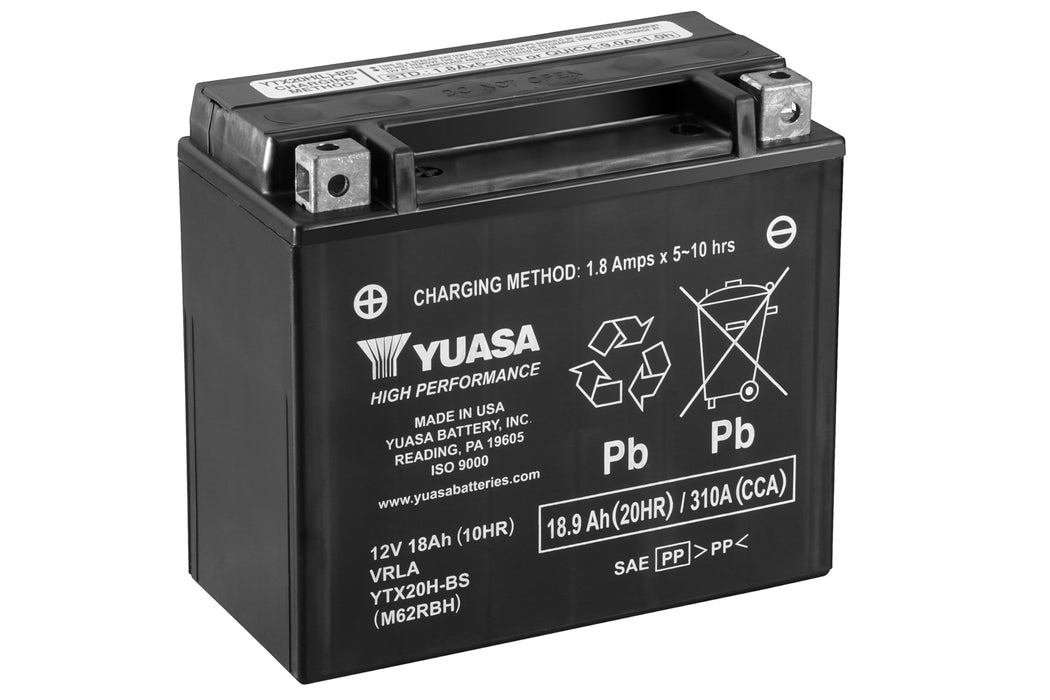 Yuasa Battery Inc. YUAM62RBH Yuasa High Performance, Maintenance Free Battery Fresh Pack