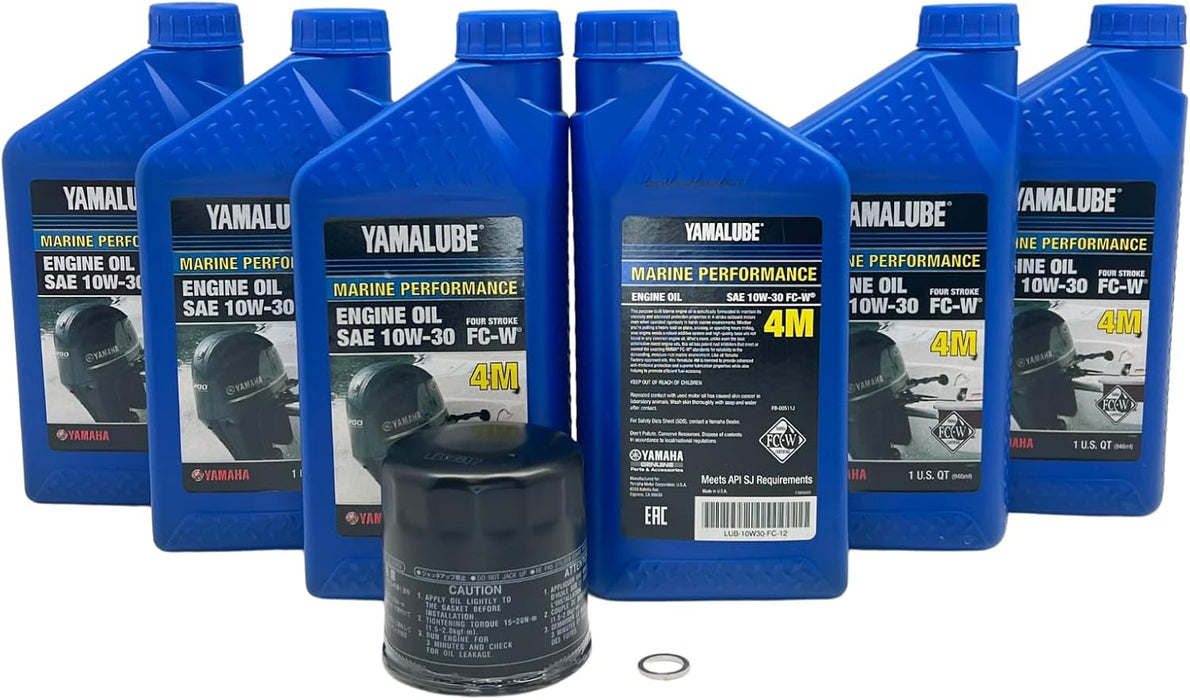 Yamaha LUB-MRNLG-KT-10 Yamalube 4-Stroke Oil Kit 200-250