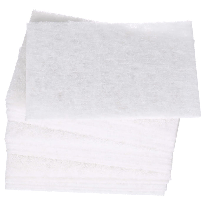 3M 07445 Scotch Brite Hand Pads, Very Fine, White, 20/Box