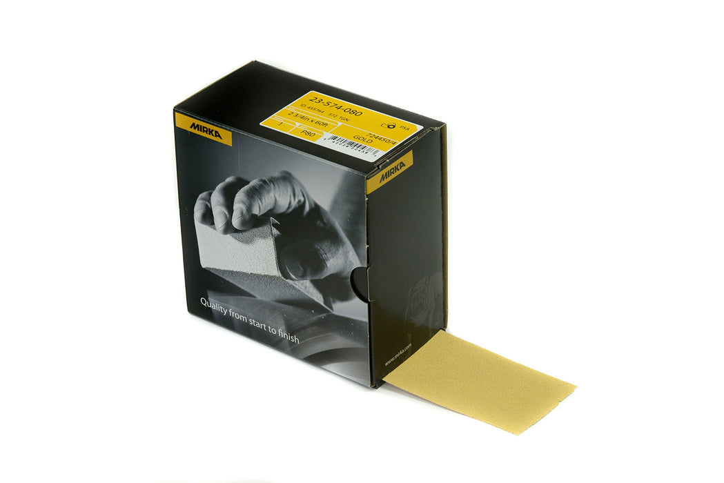 Mirka 23-574-080 Gold 2-3/4 x 20 Yard PSA Roll, 80G