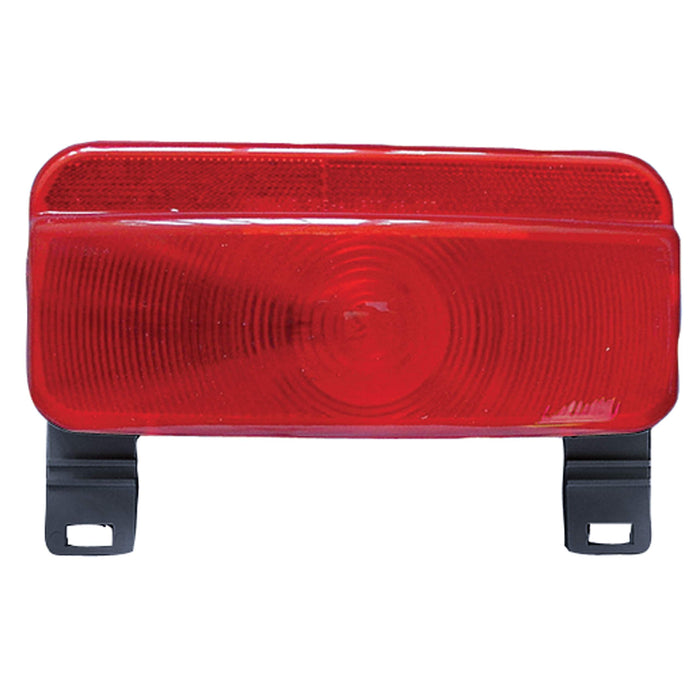 Fasteners Unltd CMD-003-81LM1 LED Surface Mount Tail Lights, w/ License Plate Bracket, White Base, 22 LEDs, 8-5/8" x 5-5/8"