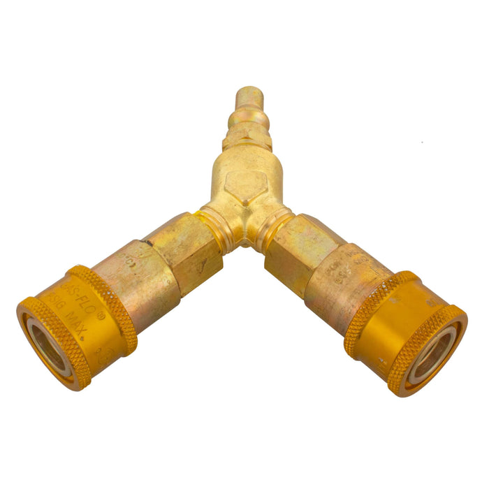 JR Products 07-31705 1/4" Gas Interchange Y-Splitter