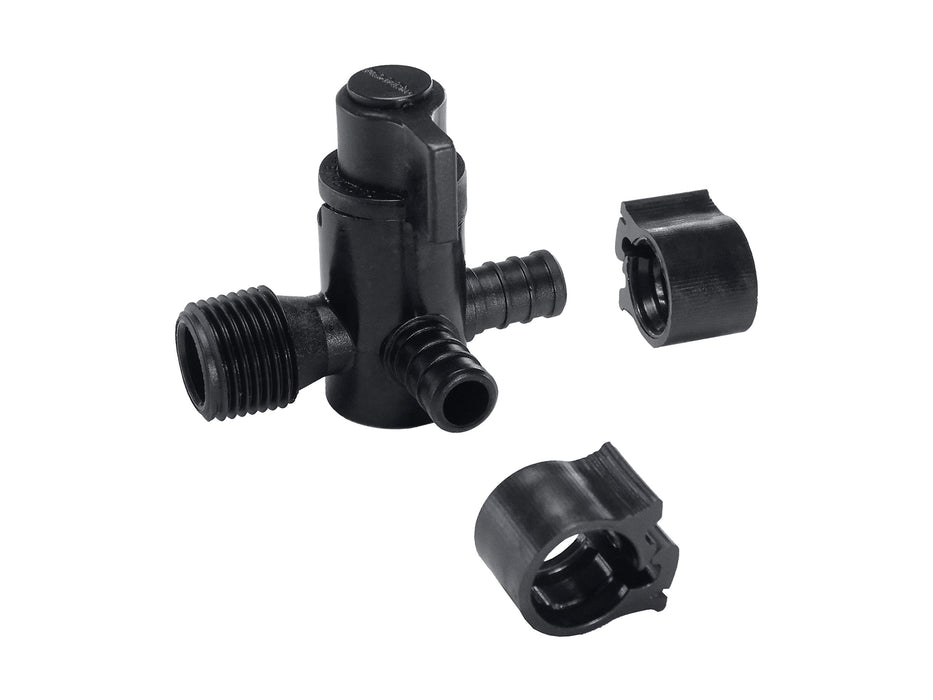 Flair-It 30912 Pexlock 3-Way Valve, 1/2" PEX x 1/2" MPT x 1/2" PEX