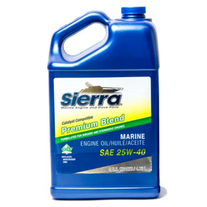 Sierra 18-9400CAT-4 4-Cycle Stern Drive Engine Oil, 25W40 FCW, 5 Qt.