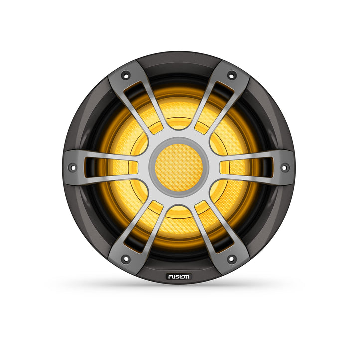 Fusion 010-02775-11 Signature LED Sport Series 3i Marine Subwoofer, 12", Gray w/Metallic Painted Grill