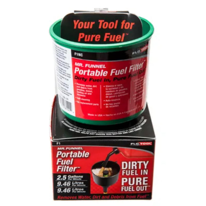 Hopkins Mfg F1NC Fuel Filter funnel, Conductive, 3.9 GPM