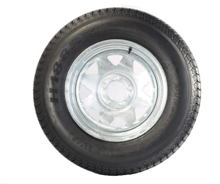 Loadstar Tires 3S650 Bias Tire & Wheel (Rim) Asm ST205/75D-15 5 Hole C Ply