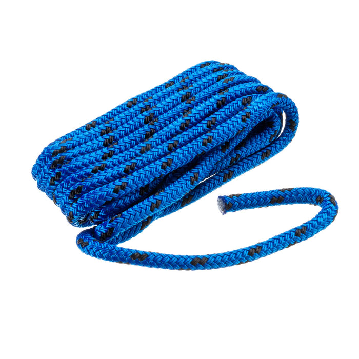 Seachoice 42411 Double Braided 100% MFP Dock Line 3/8" x 15' Blue w/Black Tracer