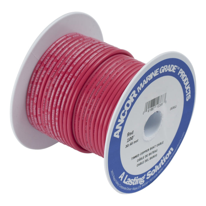 Ancor 104825 Marine Grade Tinned Copper Primary Wire, #14 AWG, 250', Red