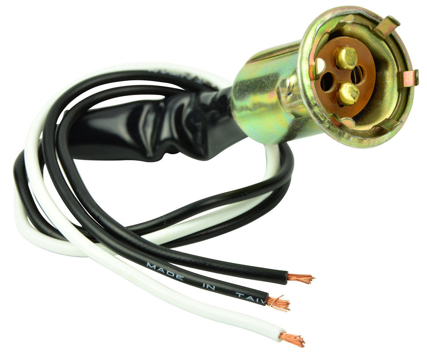 Ancor 529310 Double Contact Bayonet Bulb Socket w/8" Wire Leads