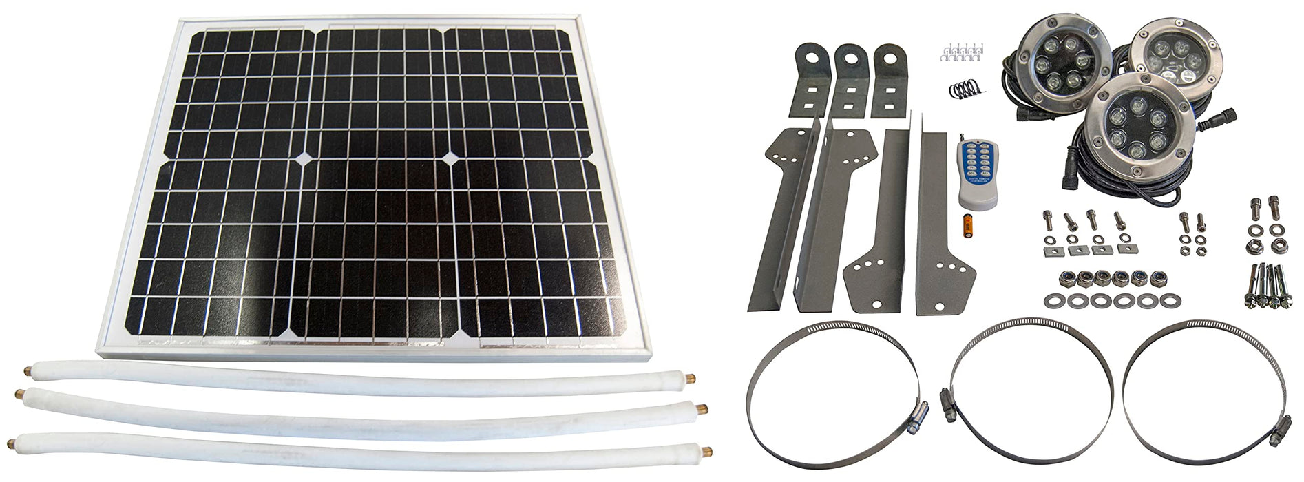 Dock Edge DE96283F Solar Underwater Dock Light Set, 3/Pk