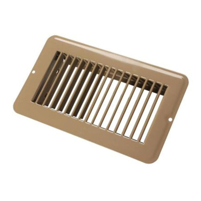 JR Products 02-28955 Metal Floor Registers, Brown Undampered