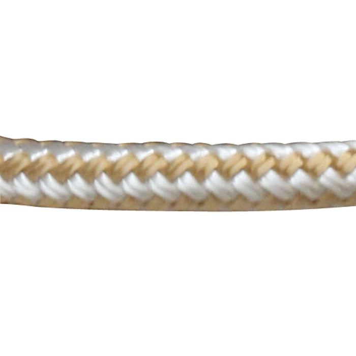 Sea Dog 302110025G/W-1 Premium Double Braided Nylon Dock Line, 3/8" x 25', Gold/White