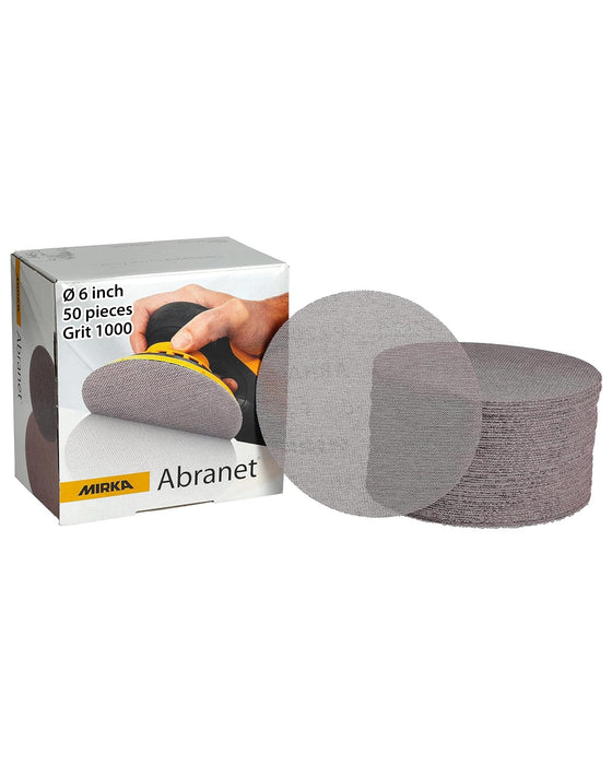 Mirka 9A-241-1000 Abranet 6" Disc, 50/Pk