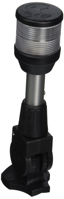 Hella 995002021 2 NM 12V All Round White Anchor Lamp w/ Fold Down Pole Mount, 8"H