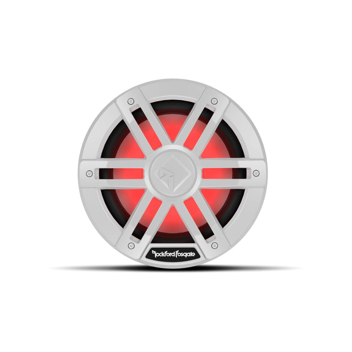 Rockford Fosgate M1D2-8 DVC 2Ω Color Optix Marine Subwoofer, 8" w/ White Grills