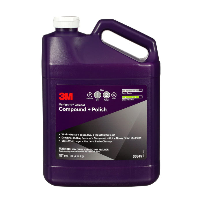 3M 30345 Perfect-It Gelcoat Compound + Polish, Gallon