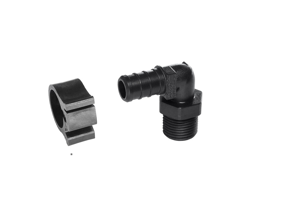 Flair-It 30810 Pexlock Male Elbow, 1/2" X 3/8" MPT