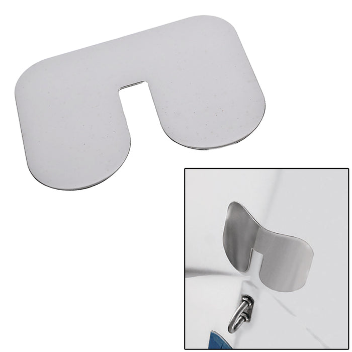 Megaware ScuffBuster™ Standard con muesca - 5,75" x 4,5" - Guardabarros con muesca - 22G - Acero inoxidable