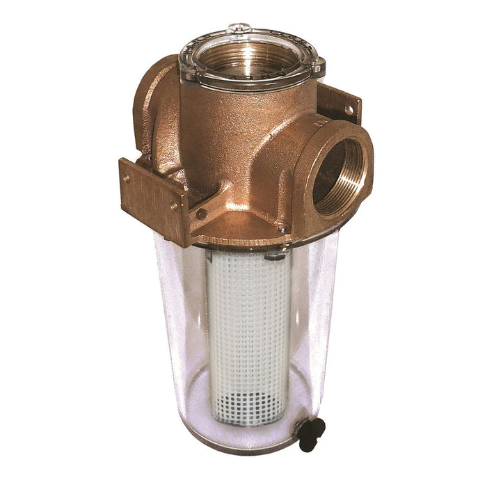 Groco ARG-750 Series 3/4" Raw Water Strainer with Non-Metallic Plastic Basket