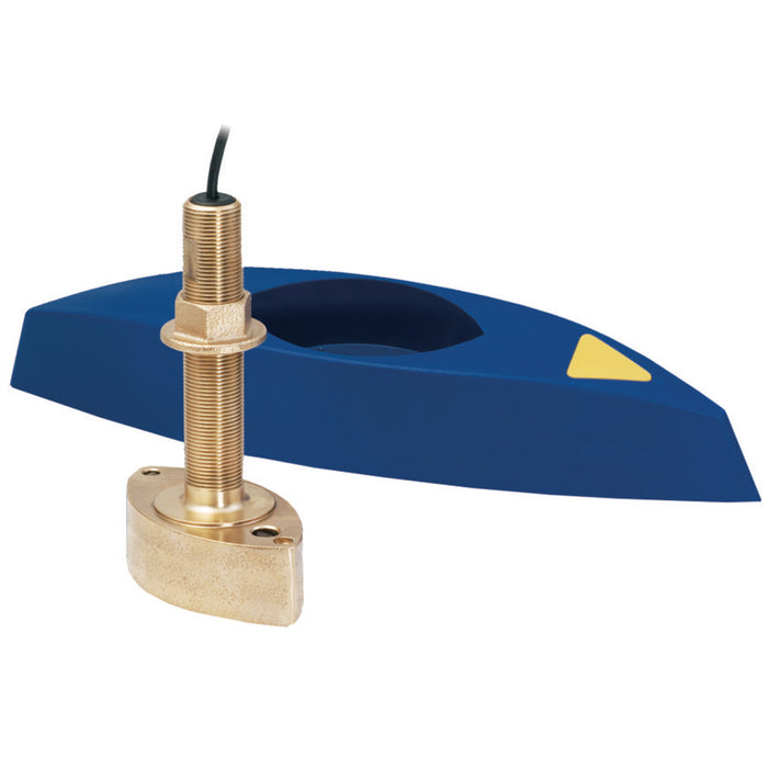 Transductor pasacascos Airmar B45-DT-HB de 600 W con bloque de carenado y conector Humminbird n.° 9