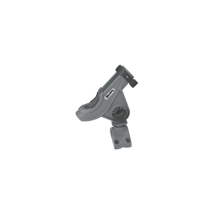 Scotty 0280-GR Bait Caster/Spinning Rod Holder w/ Side/Deck Mt., Gray, 12/case