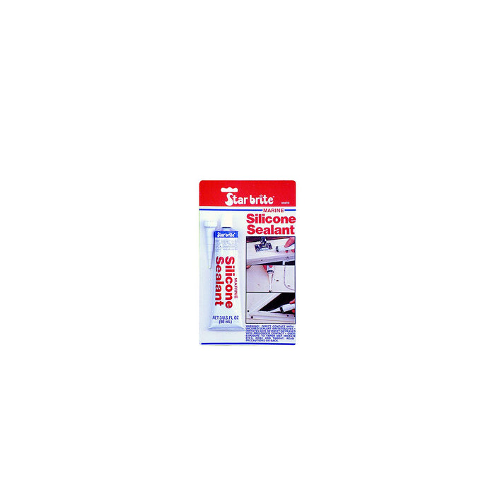 Starbrite 082102P Silicone Sealant, Clear 3 oz. (100 ml.)