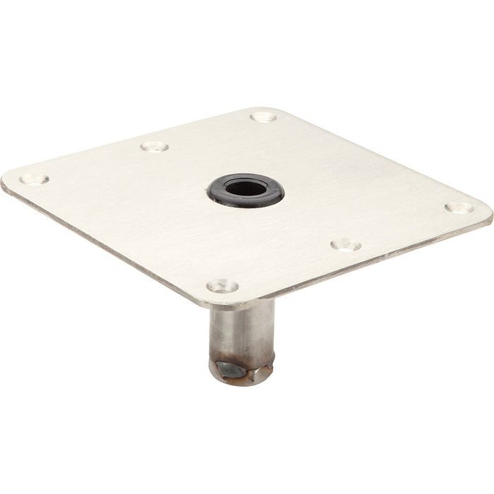 Base de pasador de 3/4" de acero galvanizado Attwood SWIVL-EZE 7x7 Lock'N-Pin