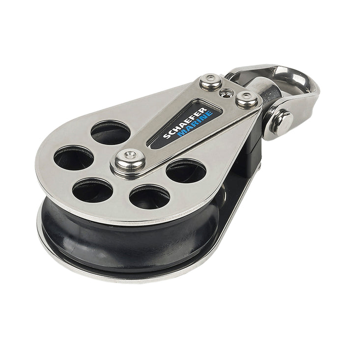 Bloque simple de acero inoxidable Schaefer - Polea de 60 mm