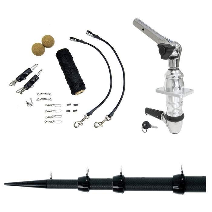 Sistema de montaje superior Tigress XD - 15' - Kit de montaje Elite Outriggers negro