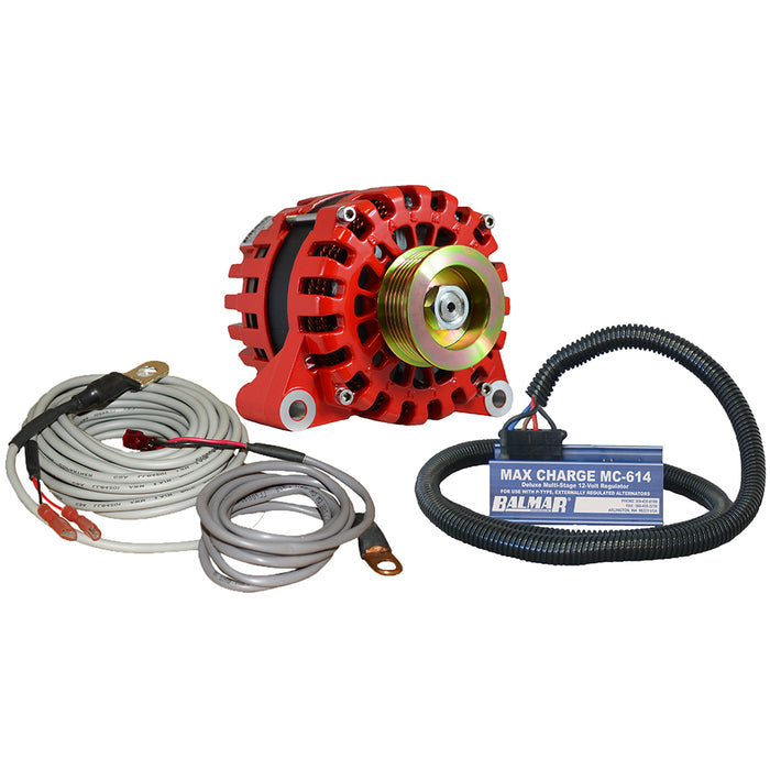 Balmar XT-VT-170-K6-KIT Alternator Vortec K6 Serpentine Pulley Regulator & Temp, Sensor 170A 12V