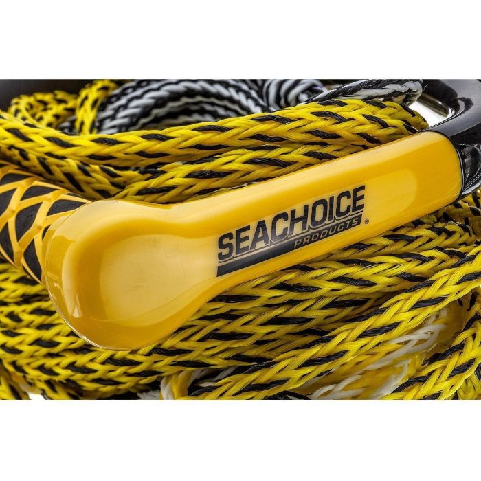 Seachoice 86801 5-Section Wakeboard Rope, 75', 15" Handle w/ Textured EVA Grip & 6" Trick Handle