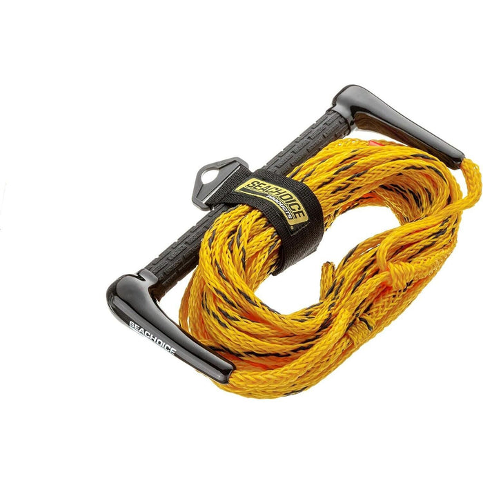 Seachoice 86651 Water Ski Tow Rope, 75', 12" Handle with Textured Rubber Grip