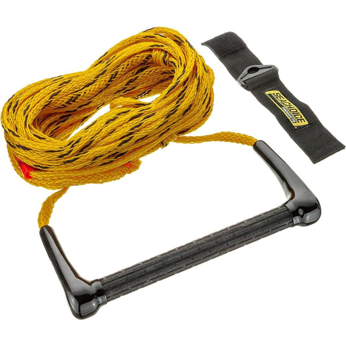 Seachoice 86651 Water Ski Tow Rope, 75', 12" Handle with Textured Rubber Grip