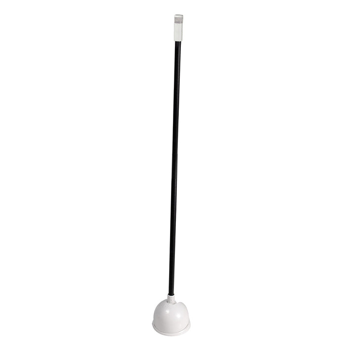 Luz de anclaje Lumitec Contour de 39 pulgadas, eje negro, base blanca