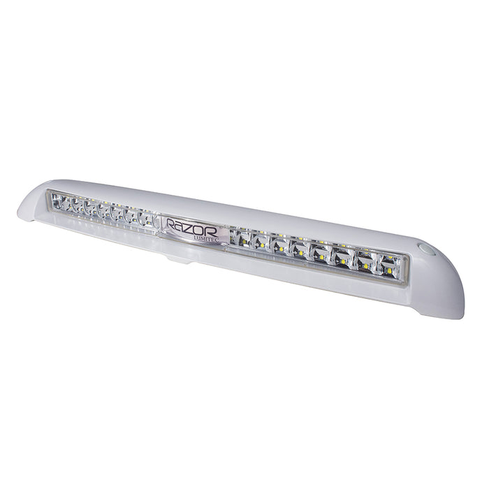 Barra de luz Lumitec Razor de 18" - Reflector - Blanca