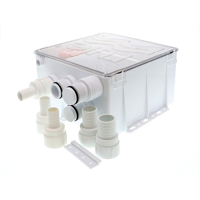 Caja de drenaje para ducha Rule con bomba de 800 GPH - 24 V