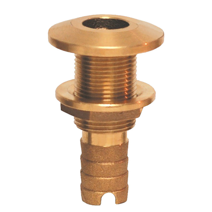 Accesorio pasacascos de bronce GROCO para manguera de 1-1/4"