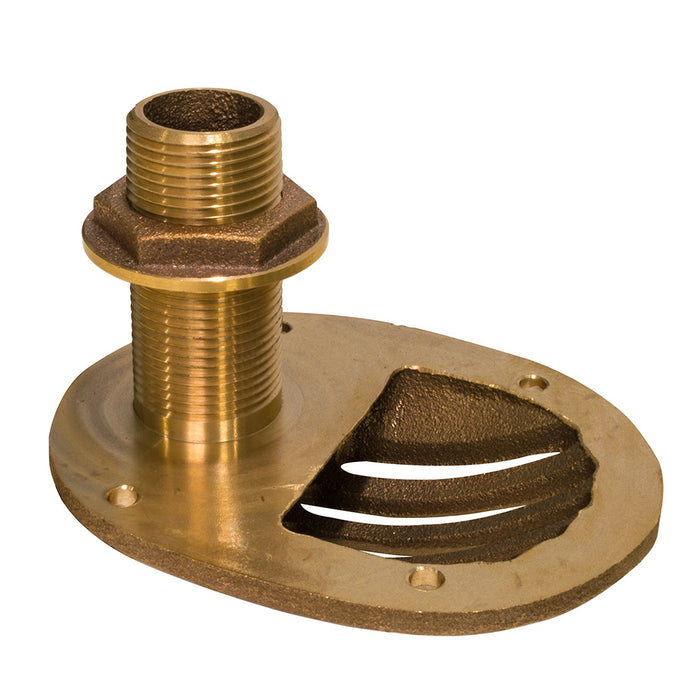 Groco 1-1/2" Bronze Combo Scoop Thru-Hull with Nut