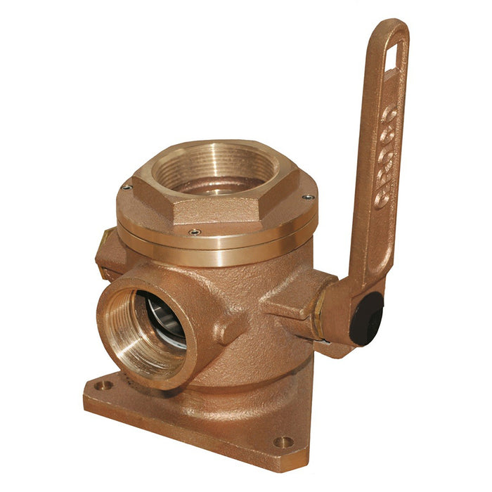 Groco SBV-2500-P 2-1/2" Safety Seacock w/2" Side Port