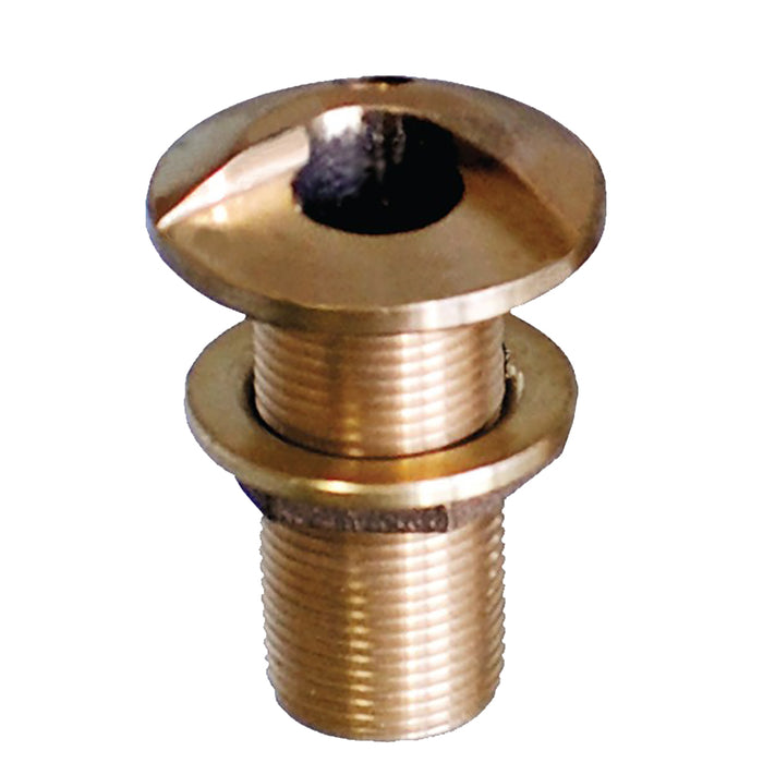 Accesorio pasacascos de alta velocidad de bronce GROCO de 3/4" con tuerca