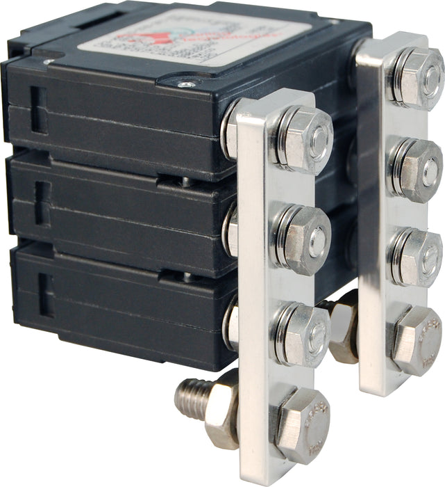 Blue Sea 7554 C-Series Flat Rocker Circuit Breaker - Triple Pole 300A