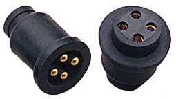 Sea Dog 426164-1 Sea-Dog Polarized Molded Electrical Connector, 4-pin