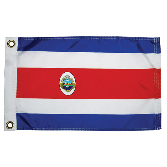 Bandera de Costa Rica de nailon, hecha a medida, de 30 x 45 cm