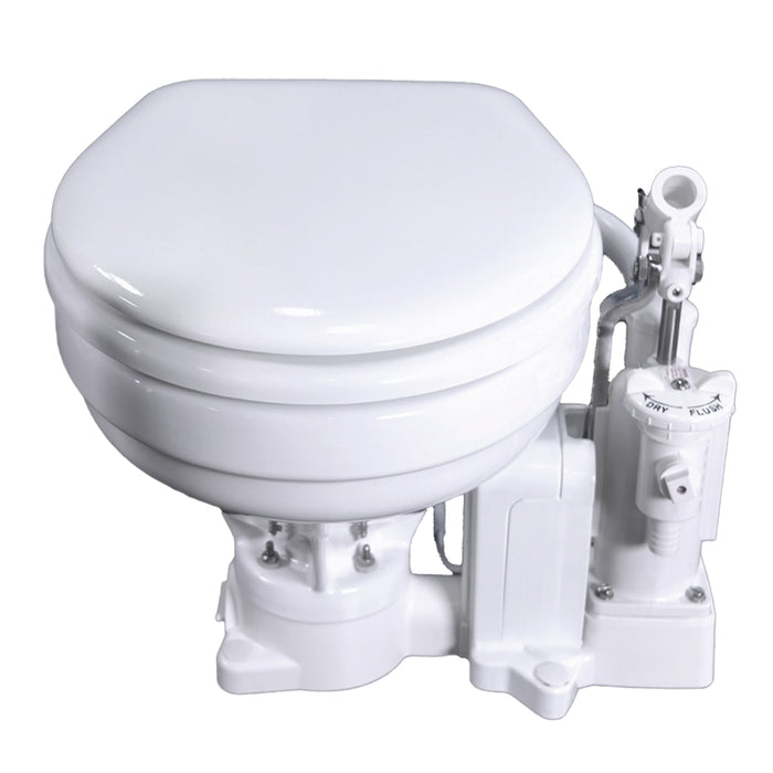 Raritan P101E12 Ph Powerflush Electric/Manual Toilet - Marine Size - 12V - White