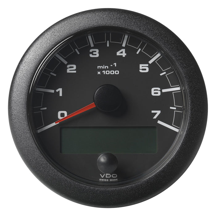 Veratron 3-3/8" (85mm) OceanLink NMEA 2000 Tachometer - 7000 RPM - Black Dial and Bezel