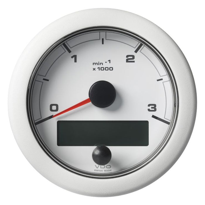 Veratron 3-3/8" (85mm) OceanLink NMEA 2000 Tachometer - 3000 RPM - White Dial and Bezel